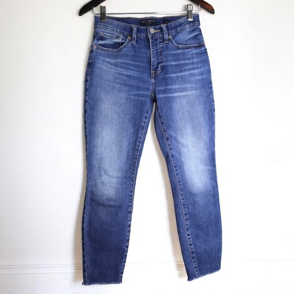 Lucky Brand Womens Mid Rise Ava Skinny Crop Slim Fit Denim Jeans Size 2/26 - Picture 1 of 9